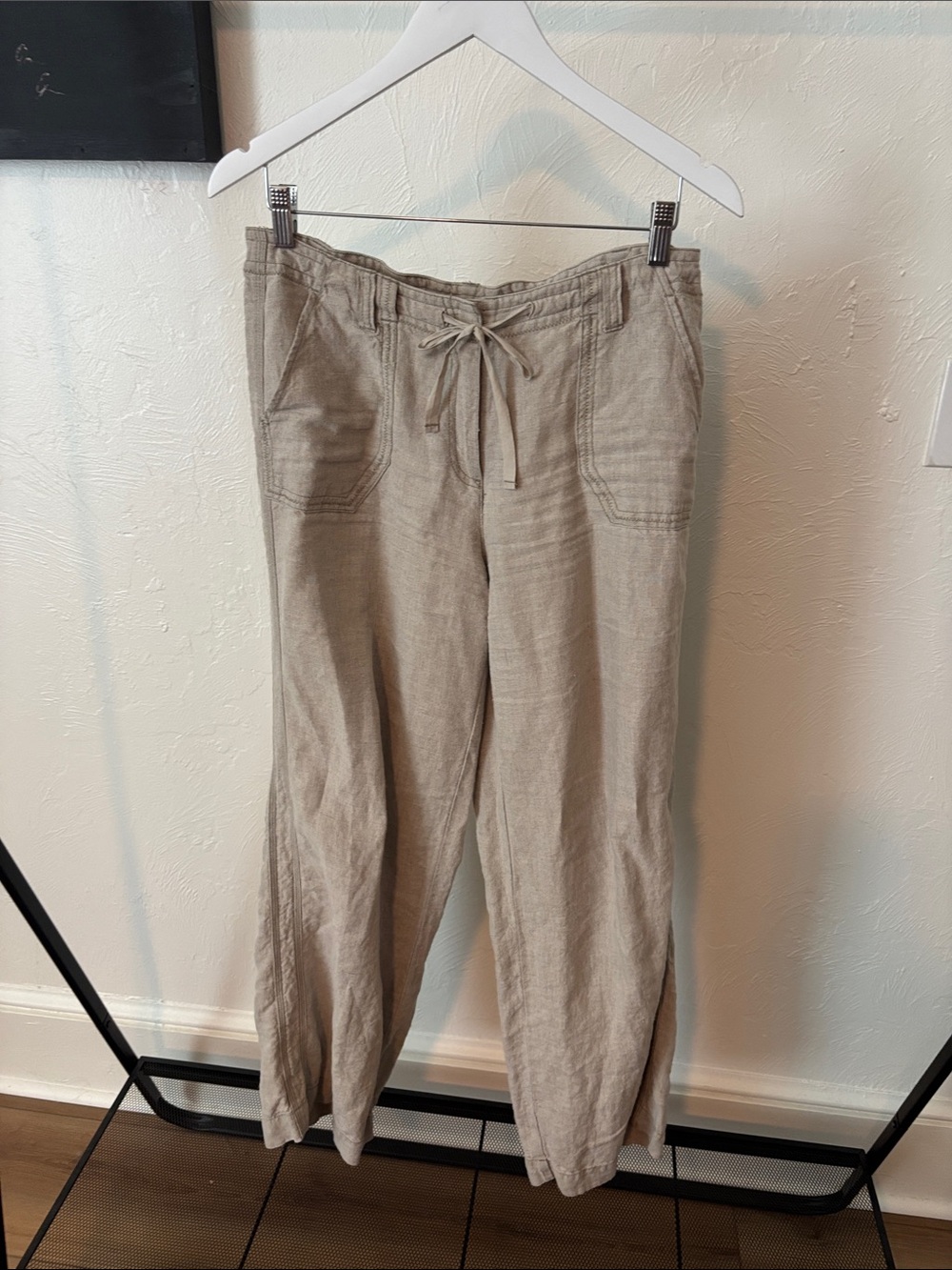J. Jill 100% Linen Wide Leg Pants - BEACH CORE/COASTAL GRANDMA